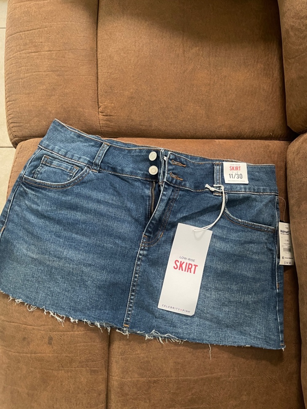 Celebrity Pink Denim Mini Skirt - Blue